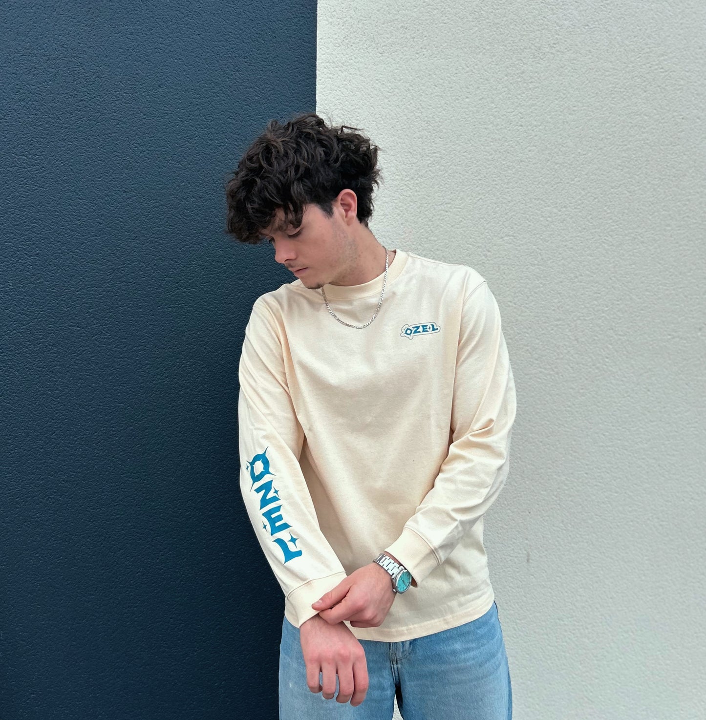 T-shirt à manches longues Stellar Christmas crème